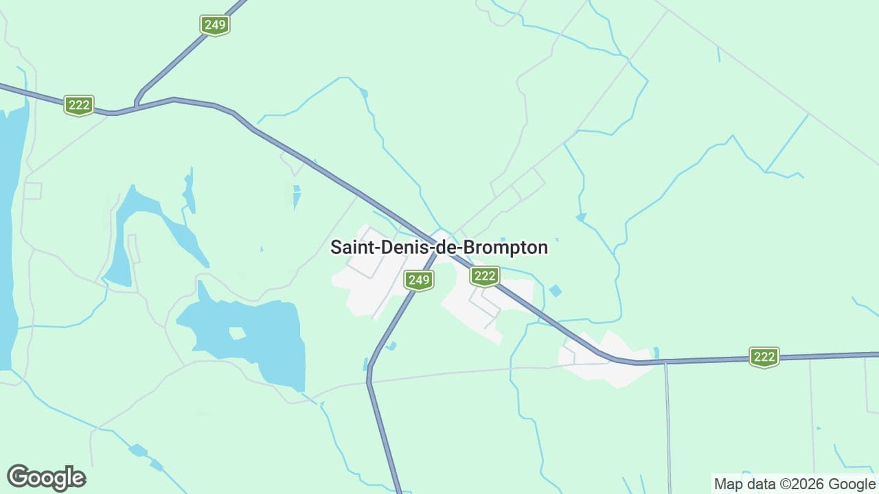 Map: Saint-Denis-de-Brompton