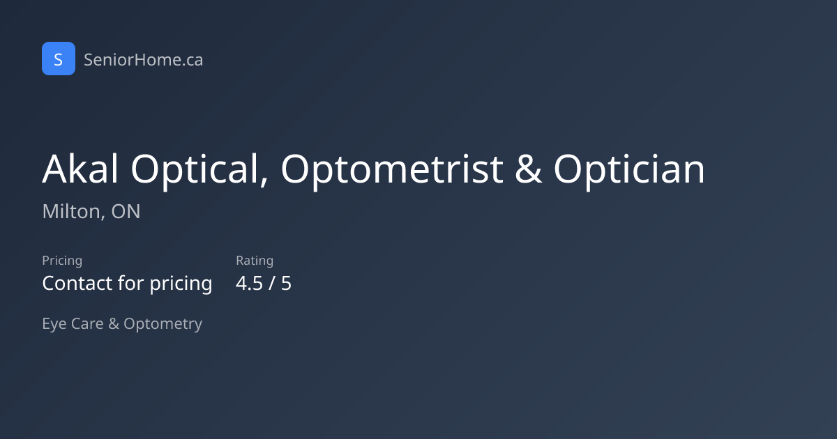 Akal Optical, Optometrist & Optician — Eye Care in Milton