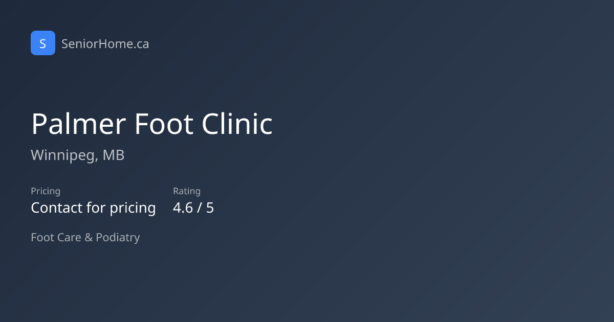 Palmer Foot Clinic — Foot Care in Winnipeg, MB